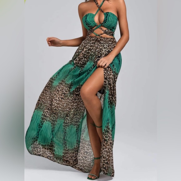 Leopard Maxi Dress - Picture 1 of 2